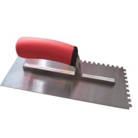 Dta Carbon Steel Square-Notch Trowel 1/2" x 1/2" x 1/2" BST12